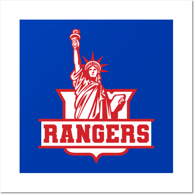 Rangers NY Wall Art by Nagorniak